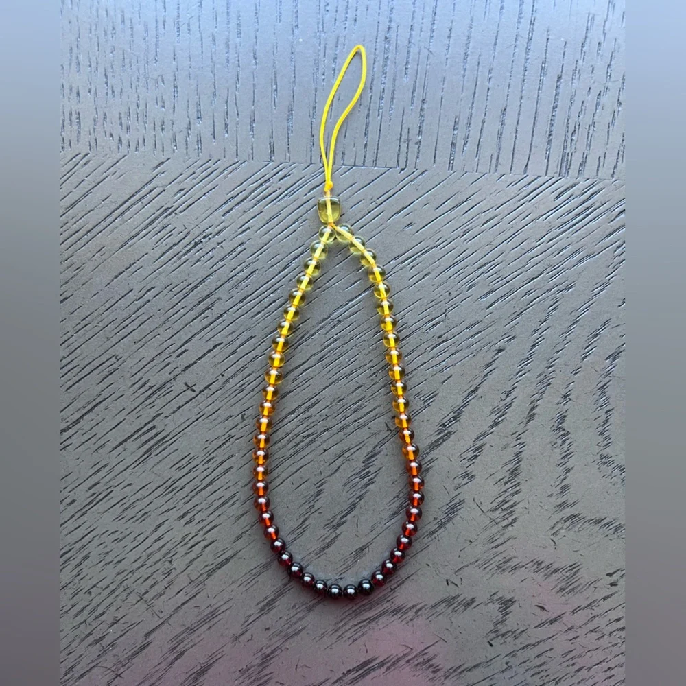Amber phone charm